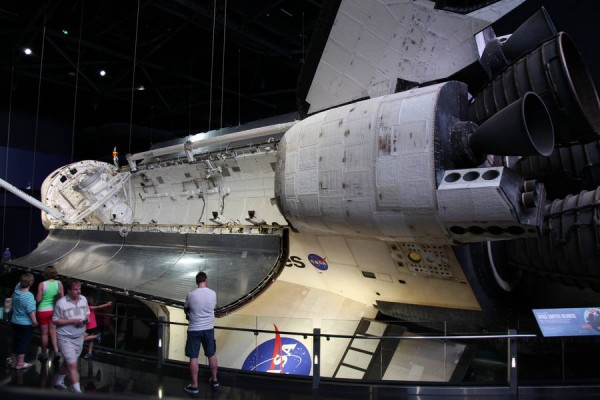 Atlantis Shuttle in a brand new (same day opened) exhibit at Kennedy Space Center